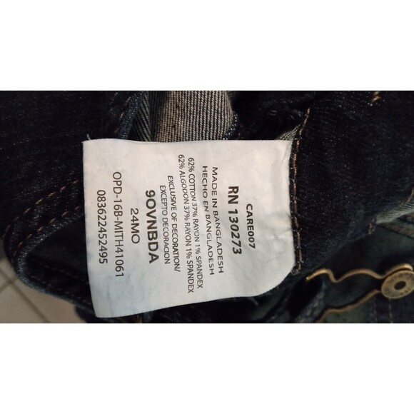 Wrangler Dark wash full length overalls - Picture 4 of 4